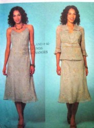 4126 MIDRIFF JACKET, STRAPPY SLIP DRESS PATTERN 6-10, 18-22